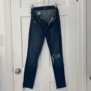 Mother Ankle Length Skinny Jeans